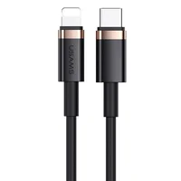 Дата кабель Usams US-SJ484 U63 Type-C To Lightning 20W PD (1.2m) Чорний