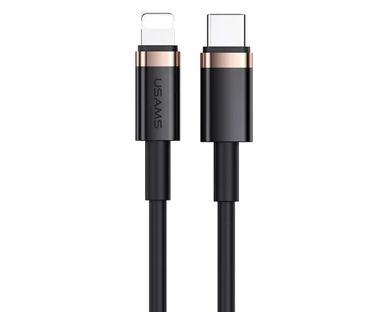 Дата кабель Usams US-SJ484 U63 Type-C To Lightning 20W PD (1.2m) Черный