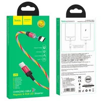 Дата кабель Hoco U90 "Ingenious streamer" Type-C (1m) Красный