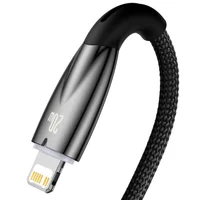 Дата кабель Baseus Glimmer Series Fast Charging Data Cable Type-C to Lightning 20W 1m (CADH000001) Black