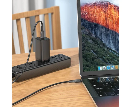 Дата кабель Borofone BX80 Type-C to Type-C 60W (1m) Черный