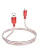 Дата кабель Hoco X99 Crystal Junction USB to Lightning (1.2m) Red