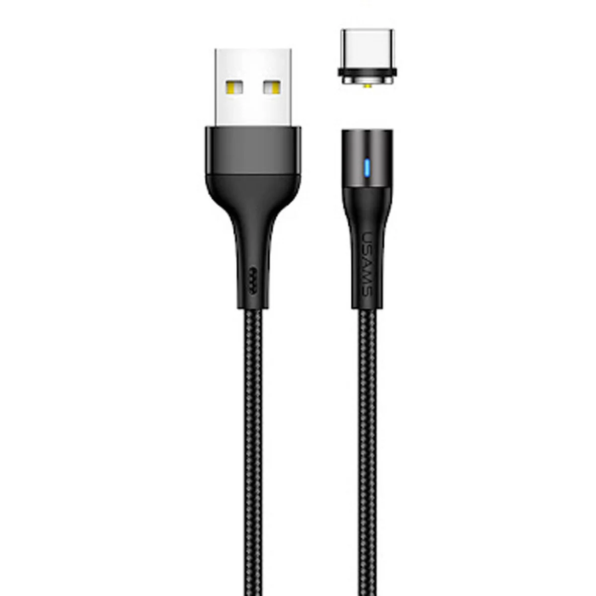 Дата кабель USAMS US-SJ334 U29 Magnetic USB to Type-C (1m) Чорний