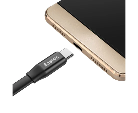 Дата кабель Baseus Nimble Portable USB to Type-C 3A (23см) (CATMBJ) Черный