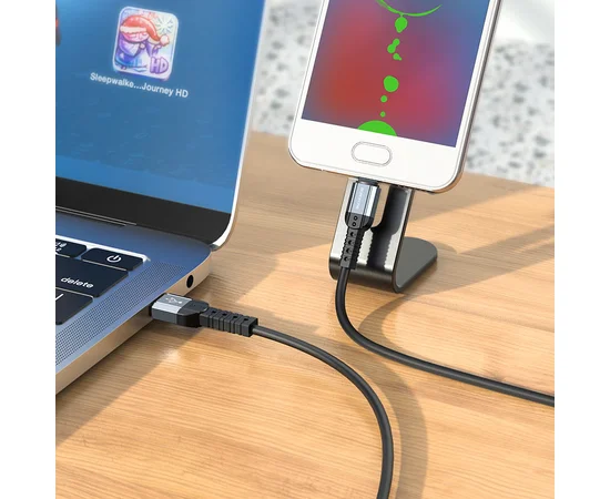 Дата кабель Borofone BX64 Special USB to MicroUSB (1m) Чорний