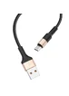Дата кабель Hoco X26 Xpress Micro USB Cable (1m) Черный / Золотой