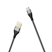 Дата кабель Borofone BU11 Tasteful USB to MicroUSB (1.2m) Черный