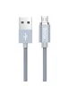 Дата кабель Hoco Magnetic U40А плетеный USB to MicroUSB (1m) Серый
