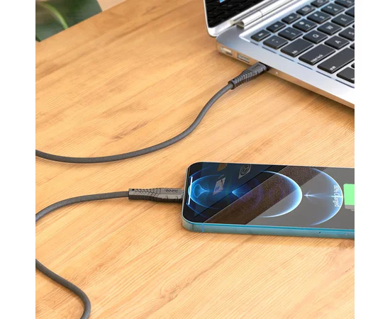 Дата кабель Hoco X67 "Nano" USB to Lightning (1m) Черный