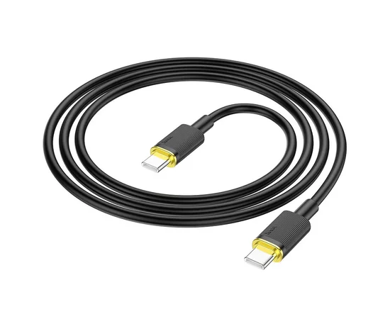 Дата кабель Hoco U109 Type-C to Type-C 100W (1.2m) Black