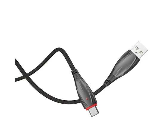 Дата кабель Hoco U71 "Star" MicroUSB (1.2М) Черный