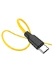 Дата кабель Hoco X21 Plus Silicone Type-C Cable (0.25m) Black / Yellow