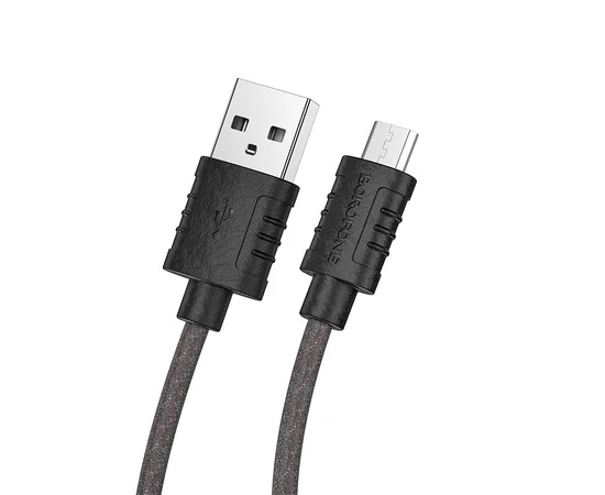 Дата кабель Borofone BX52 Airy USB to MicroUSB (1m) Черный