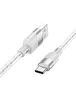 Дата кабель Hoco X99 Crystal Junction USB to Type-C (1.2m) Gray