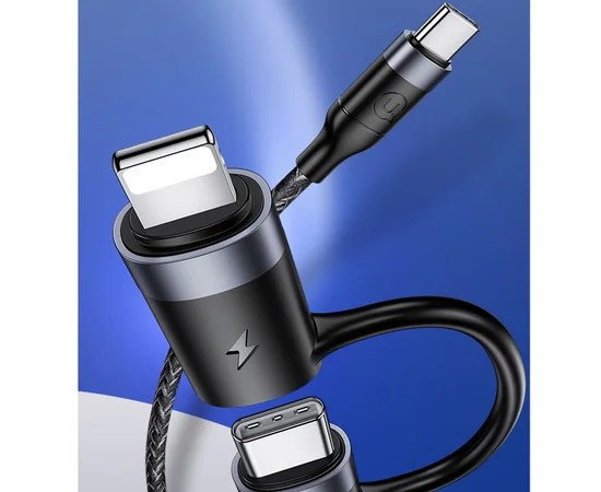 Дата кабель Usams US-SJ404 U31 30W Fast charging Type-C/USB to Lightning  (1.2m) Черный