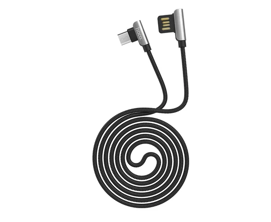 Дата кабель Hoco U42 Exquisite Steel Micro USB Cable (1.2m) Черный