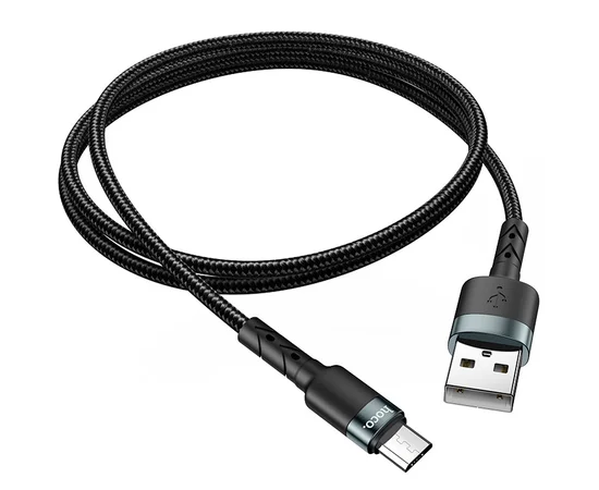 Дата кабель Hoco DU46 Charging USB to MicroUSB (1m) Черный