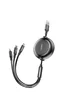Дата кабель Baseus Golden Loop 3-in-1 (1.2m) Черный