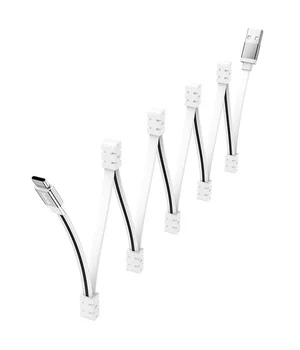 Дата кабель Hoco U103 Magnetic Absorption USB to Type-C (1m) White