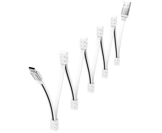 Дата кабель Hoco U103 Magnetic Absorption USB to Type-C (1m) White