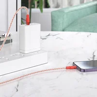 Дата кабель Hoco X99 Crystal Junction PD 27W Type-C to Lightning (1.2m) Red