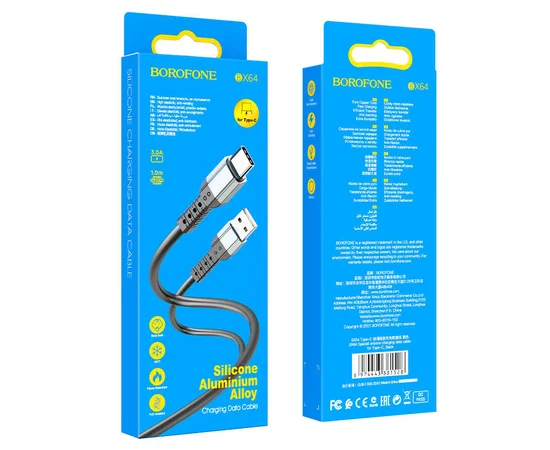 Дата кабель Borofone BX64 Special USB to Type-C (1m) Черный