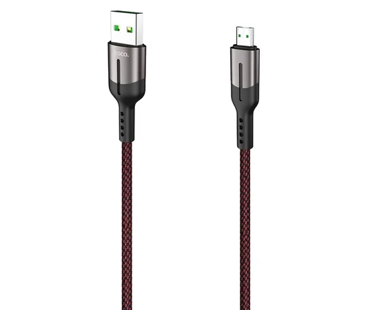 Дата кабель Hoco U68 "Gusto" MicroUSB 4A (1.2m) Черный