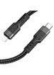 Дата кабель Hoco U110 charging data sync Type-C to Lightning (1.2 m) Черный