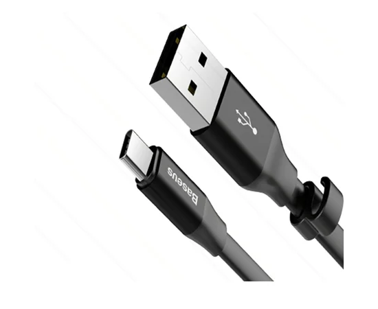 Дата кабель Baseus Nimble Portable USB to Type-C 3A (23см) (CATMBJ) Черный