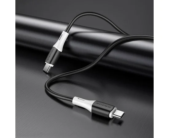 Дата кабель Borofone BX79 Type-C to Type-C 60W (1m) Чорний