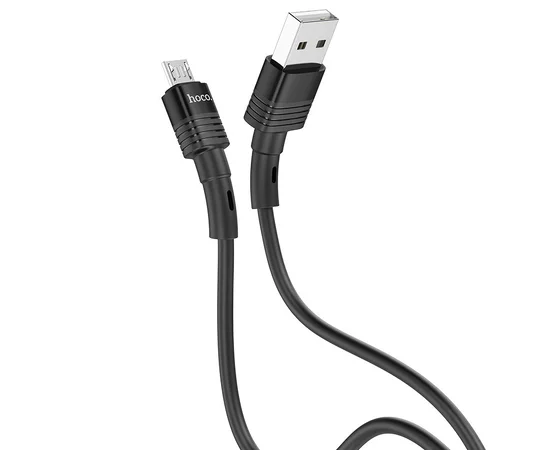 Дата кабель Hoco U82 "Cool grace" MicroUSB (1.2 m) Черный