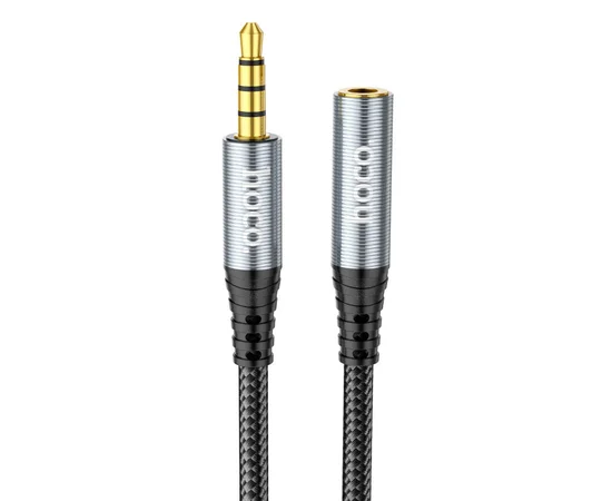 Аудио кабель Aux Hoco UPA20 (2m) Metal gray