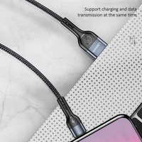 Дата кабель Usams US-SJ450 U55 Aluminum Alloy Braided USB to MicroUSB (1m) Black