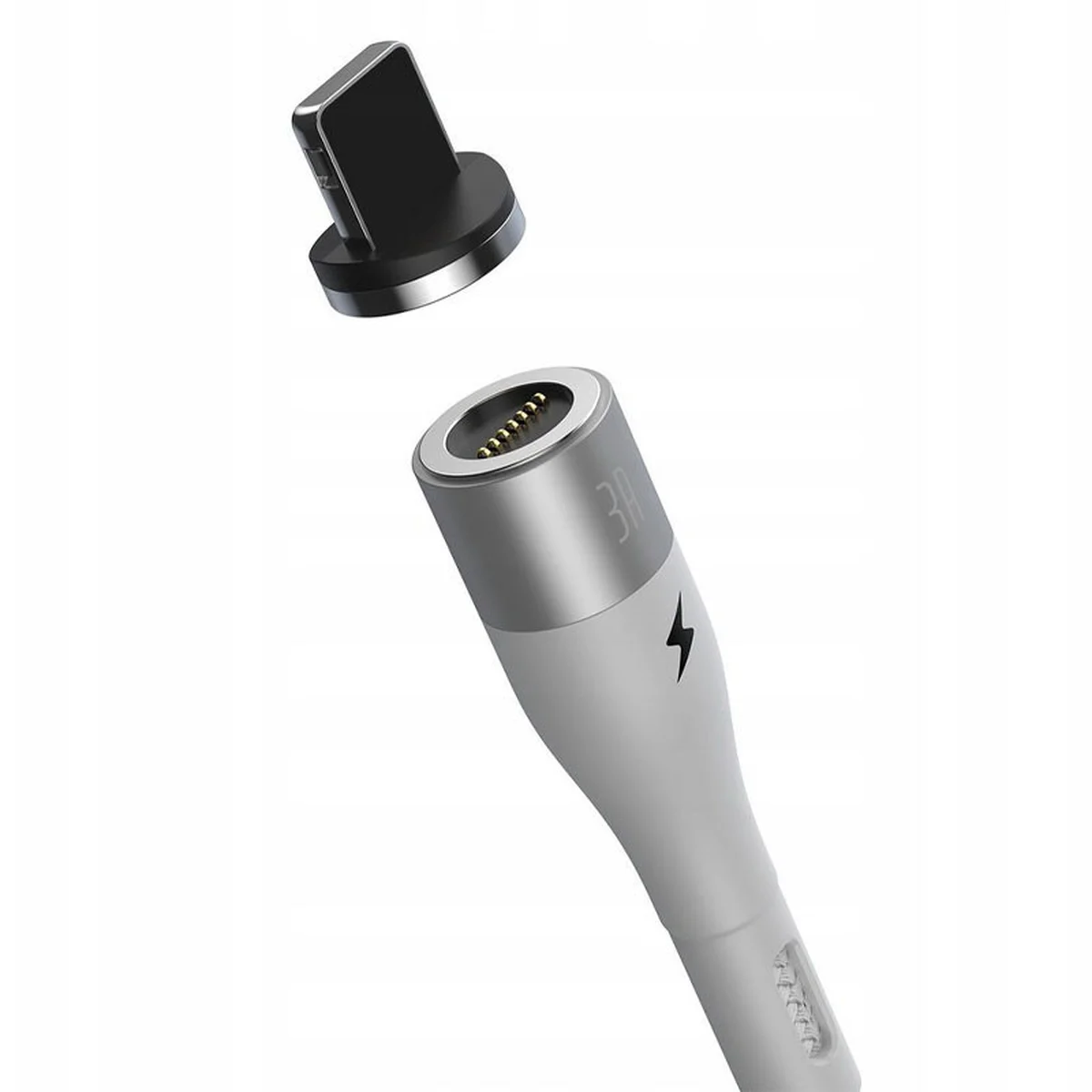 Дата кабель Baseus Zinc Magnetic Lightning 2.4A (1m) (CALXC-K) Білий