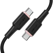 Дата кабель Acefast C2-03 USB-C to USB-C zinc alloy silicone (1m) Black