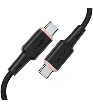 Дата кабель Acefast C2-03 USB-C to USB-C zinc alloy silicone (1m) Black