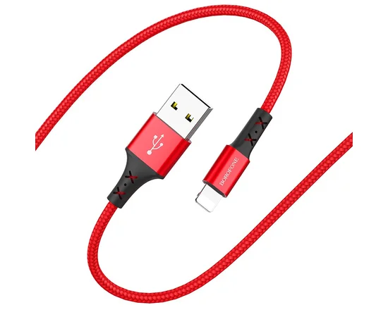 Дата кабель Borofone BX20 Enjoy USB to Lightning (1m) Красный