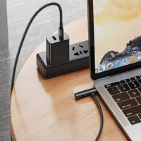 Дата кабель Hoco U135 Incredible 2in1 Type-C to Lightning/Type-C (1m) Black