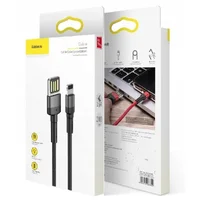 Дата кабель Baseus Cafule Lightning Cable Special Edition 1.5A (2m) (CALKLF-H) Серый