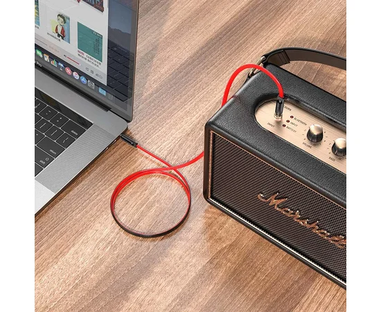 Аудио кабель Aux Hoco UPA16 (1m) Красный