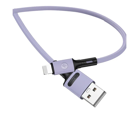 Дата кабель USAMS US-SJ434 U52 USB to Lightning (1m) Фиолетовый