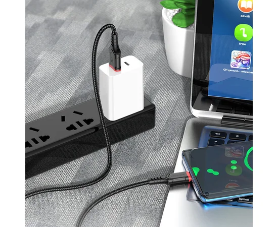 Дата кабель Borofone BX67 USB to Type-C (1m) Черный