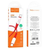 Дата кабель Hoco X70 Ferry Type-C to Type-C 60W (1m) Красный
