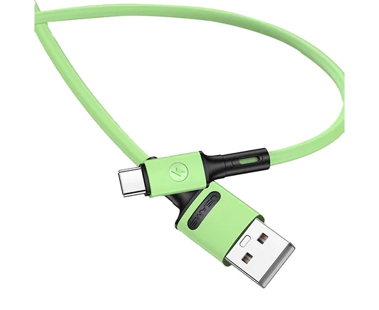 Дата кабель USAMS US-SJ436 U52 USB to Type-C (1m) Зеленый