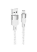 Дата кабель Hoco X99 Crystal Junction USB to MicroUSB (1.2m) Gray
