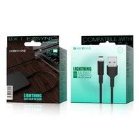Дата кабель Borofone BX1 EzSync USB to Lightning (1m) Черный