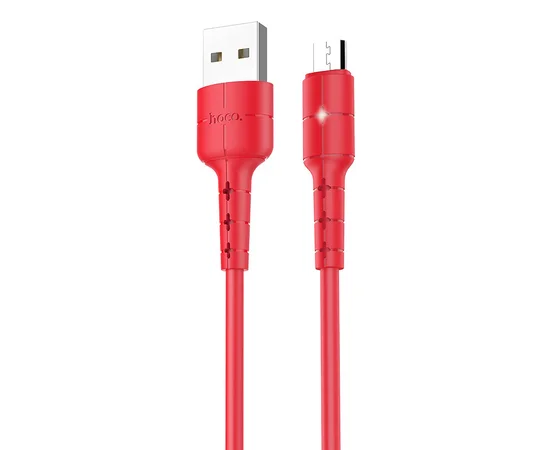 Дата кабель Hoco X30 Star Micro USB Cable 2A (1.2m) Красный