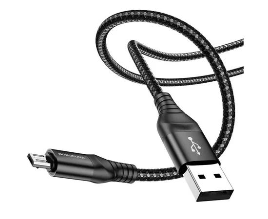 Дата кабель Borofone BX56 Delightful USB to Micro-USB (1m) Black