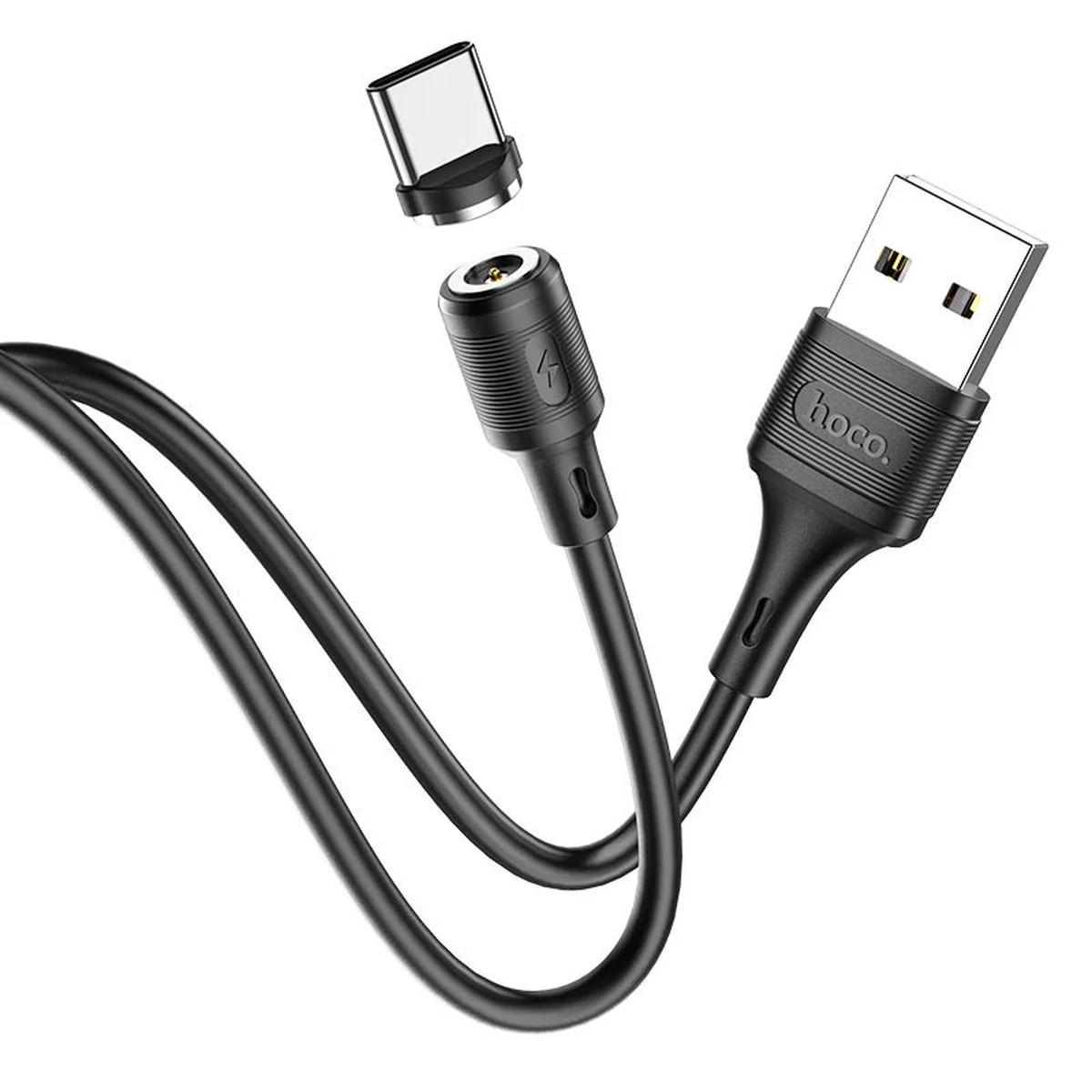 Дата кабель Hoco X52 "Sereno magnetic" USB to Type-C (1m) Черный