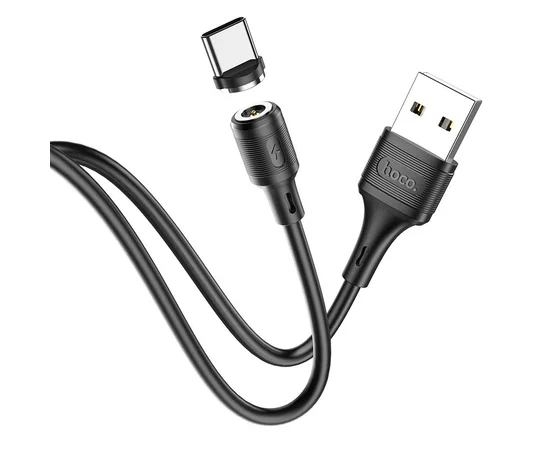 Дата кабель Hoco X52 "Sereno magnetic" USB to Type-C (1m) Черный